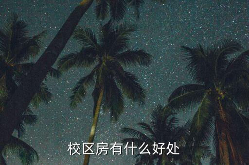 校区房有什么好处