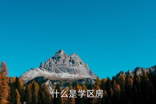 什么是学区房
