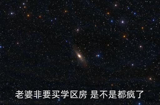 买学区房的女人是什么心理，老婆非要买学区房 是不是都疯了