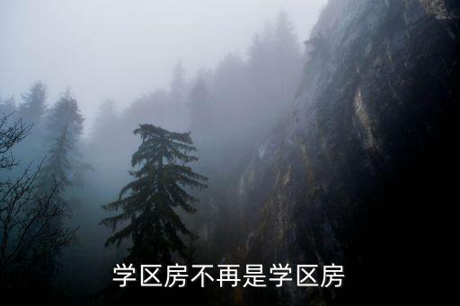 学区房不再是学区房