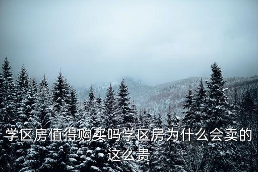 学区房值得购买吗学区房为什么会卖的这么贵