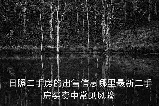  日照二手房的出售信息哪里最新二手房买卖中常见风险