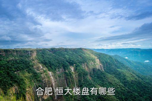 合肥 恒大楼盘有哪些