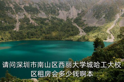 请问深圳市南山区西丽大学城哈工大校区租房会多少钱啊本