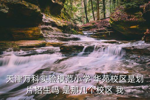 天津万科实验模范小学 华苑校区是划片招生吗 是那几个校区 我