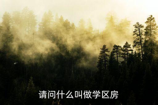 请问什么叫做学区房