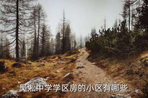 吴淞中学学区房的小区有哪些
