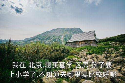 我在 北京,想买套学 区房,孩子要上小学了,不知道去哪里买比较好呢