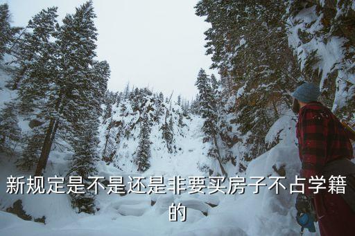 新规定是不是还是非要买房子不占学籍的