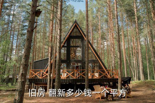 旧房 翻新多少钱一个平方