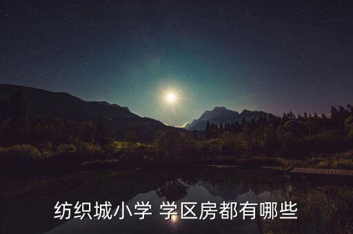 纺织城小学 学区房都有哪些