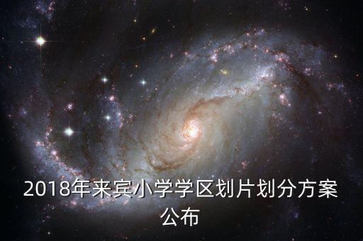 2018年来宾小学学区划片划分方案公布