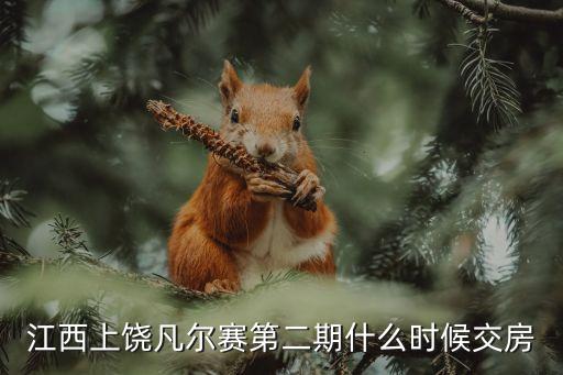江西上饶凡尔赛第二期什么时候交房