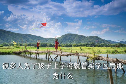 很多人为了孩子上学将就着买学区房那为什么