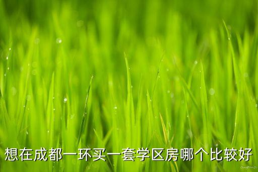 想在成都一环买一套学区房哪个比较好