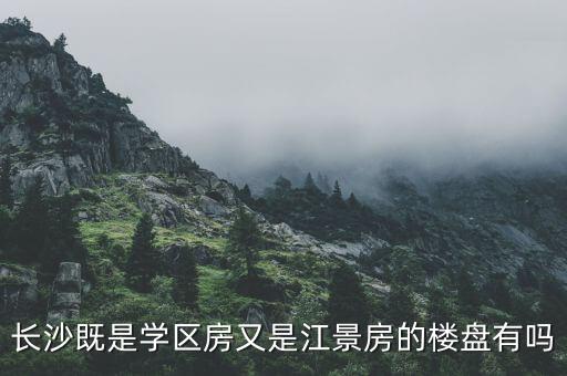 长沙既是学区房又是江景房的楼盘有吗