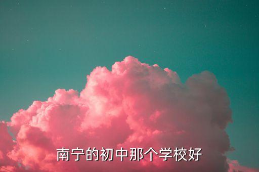 南宁的初中那个学校好