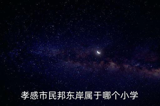 孝感市民邦东岸属于哪个小学