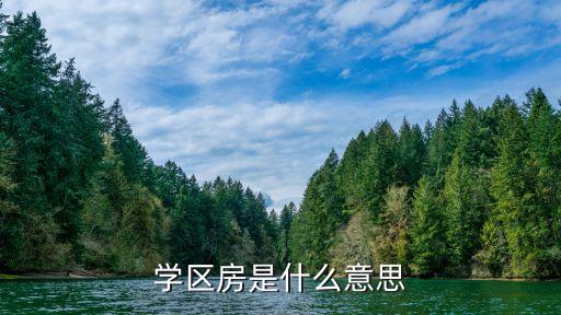 学区房是什么意思