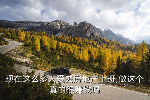 现在这么多人爱去房地产上班,做这个真的很赚钱吗