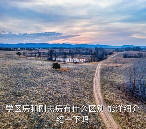 学区房和刚需房有什么区别 能详细介绍一下吗