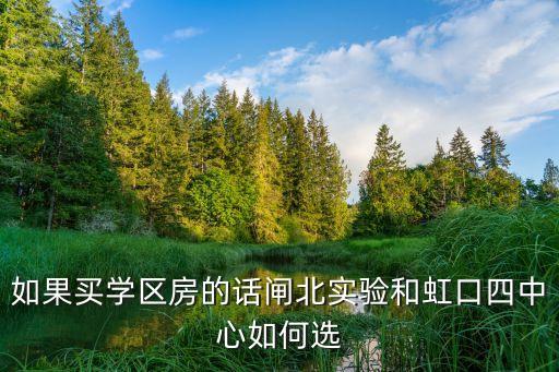 如果买学区房的话闸北实验和虹口四中心如何选