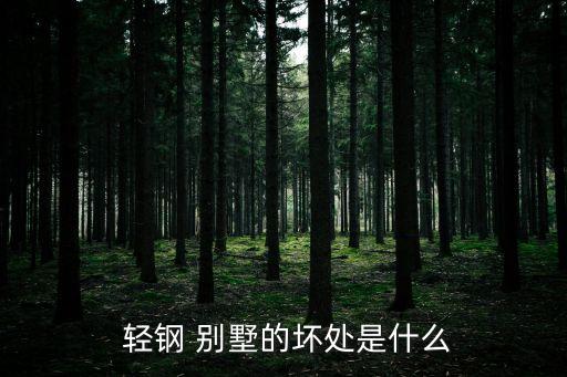  轻钢 别墅的坏处是什么
