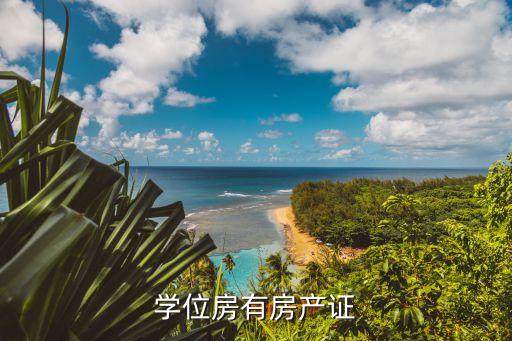 学位房有房产证