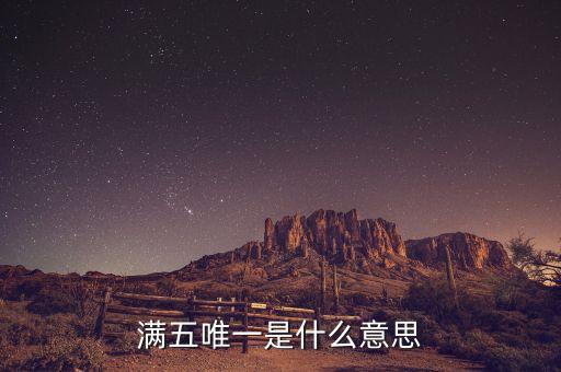 什么是学区房满五唯一，满五唯一是什么意思啊