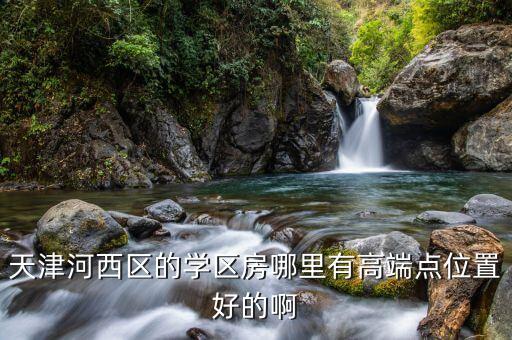 天津河西区的学区房哪里有高端点位置好的啊
