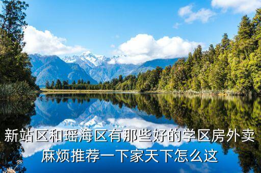 新站区和瑶海区有那些好的学区房外卖麻烦推荐一下家天下怎么这
