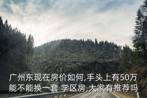 广州东现在房价如何,手头上有50万能不能换一套 学区房,大家有推荐吗