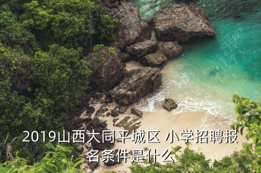 2019山西大同平城区 小学招聘报名条件是什么