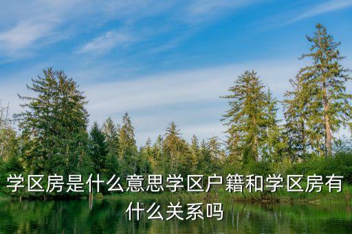 学区房学票是什么意思，学区房是什么意思