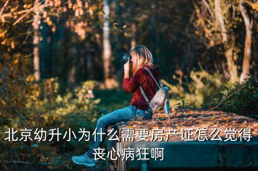 北京幼升小为什么需要房产证怎么觉得丧心病狂啊
