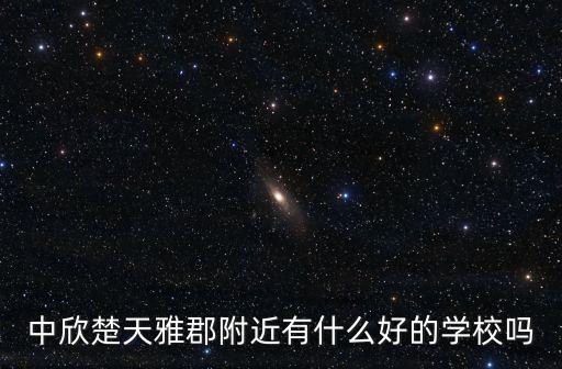 中欣楚天雅郡附近有什么好的学校吗