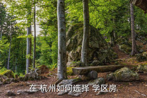 在 杭州如何选择 学区房