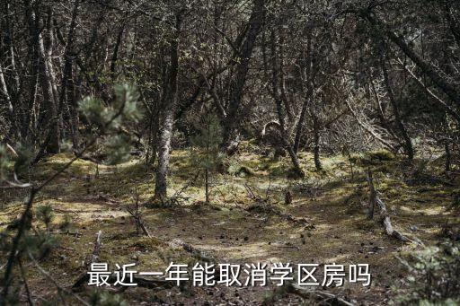 最近一年能取消学区房吗
