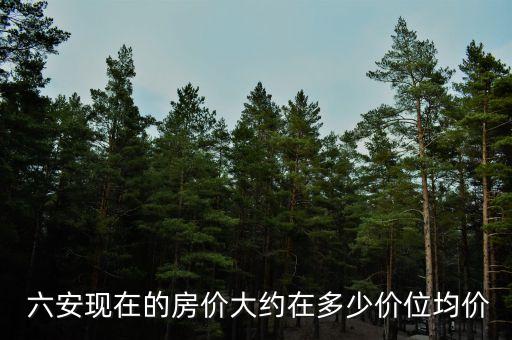  六安现在的房价大约在多少价位均价