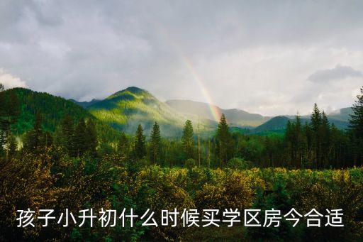 衢州学区房最晚什么时候买，孩子小升初什么时候买学区房今合适