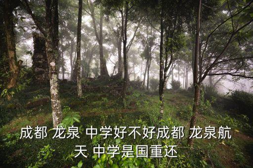 成都 龙泉 中学好不好成都 龙泉航天 中学是国重还