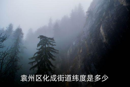 袁州区化成街道纬度是多少