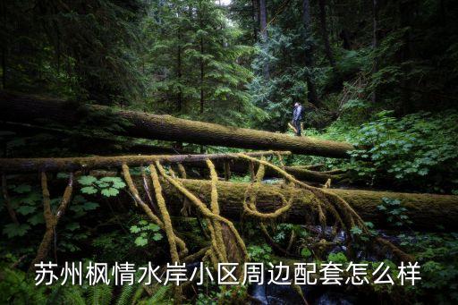 苏州枫情水岸小区周边配套怎么样