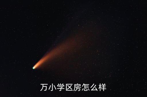 万小学区房怎么样