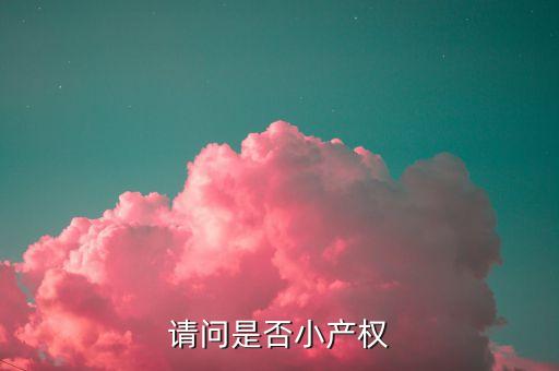 请问是否小产权