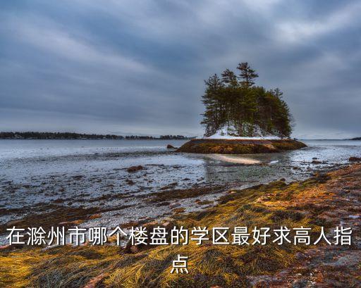 在滁州市哪个楼盘的学区最好求高人指点