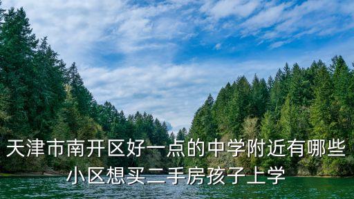 天津市南开区好一点的中学附近有哪些小区想买二手房孩子上学
