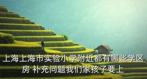 上海上海市实验小学附近都有哪些学区房 补充问题我们家孩子要上