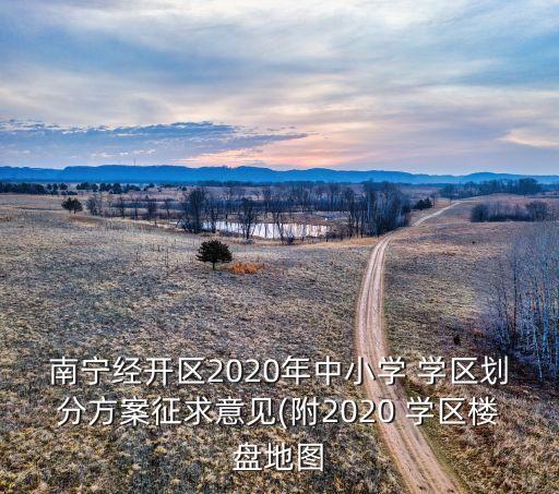 南宁经开区2020年中小学 学区划分方案征求意见(附2020 学区楼盘地图