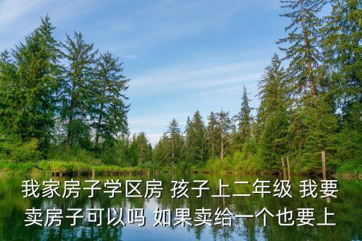 我家房子学区房 孩子上二年级 我要卖房子可以吗 如果卖给一个也要上